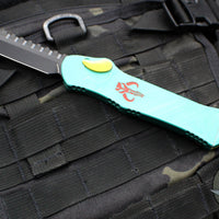 Heretic Hydra OTF Knife-Tanto Edge- Bounty Hunter Finished Handle- Black DLC Blade- Black Hardware H006-6A-BOUNTY