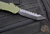Heretic Hydra- Tanto Edge- Green Handle- Black DLC Blade- Black Hardware H006-6A-GRN