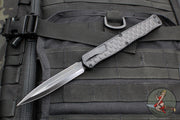 Heretic Cleric 2 OTF Auto- Tactical- Double Edge- Black Handle- Black DLC Plain Edge Blade- Black HW H020-6A-T