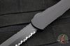 Heretic Manticore-S OTF Auto Knife- Tactical- Tanto Edge- Black Handle- Black Dlc Full Serrated Edge H023-6C-T