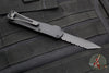 Heretic Manticore-S OTF Auto Knife- Tactical- Tanto Edge- Black Handle- Black Dlc Full Serrated Edge H023-6C-T