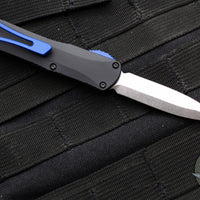 Heretic Manticore-S OTF Knife- Double Edge- Black Handle- Stonewash Blade H024-BLADE SHOW 2024