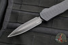 Heretic Manticore-E OTF Auto Knife- Double Edge- Tactical-  Black Frag Handle- Black DLC Blade H028F-6A-T