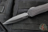 Heretic Manticore-E OTF Auto Knife- Double Edge- Tactical-  Black Frag Handle- Black DLC Blade H028F-6A-T