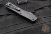 Heretic Manticore-E OTF Auto Knife- Double Edge- Tactical-  Black Frag Handle- Black DLC Blade H028F-6A-T