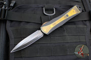 Heretic Manticore-X OTF Auto- Double Edge- Black Handle- Ultem Inlay- Black DLC Blade H032-6A-ULTEM