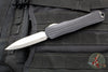 Heretic Manticore-X OTF Auto- Double Edge- Black Grenade Pattern Handle- Battleworn Finished Black Blade H032F-5A