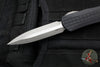 Heretic Manticore-X OTF Auto- Double Edge- Black Grenade Pattern Handle- Battleworn Finished Black Blade H032F-5A