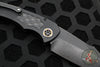 Heretic Knives Pariah OTS Auto Knife- Black Handle- Battleworn Black Blade H048-8A