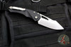 Heretic Knives Pariah Manual Folder- MINI- Single Edge- Black Handle- Stonewash Blade H052-2A