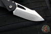 Heretic Knives Pariah Manual Folder- MINI- Single Edge- Black Handle- Stonewash Blade H052-2A