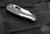 Heretic Knives Pariah Manual Folder- MINI- Single Edge- Black Handle- Stonewash Blade H052-2A