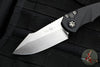 Heretic Knives Pariah OTS Auto Knife- MINI- Single Edge- Black Handle- Stonewash Blade H054-2A