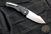 Heretic Knives Pariah OTS Auto Knife- MINI- Single Edge- Black Handle- Stonewash Blade H054-2A