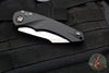 Heretic Knives Pariah OTS Auto Knife- MINI- Single Edge- Black Handle- Stonewash Blade H054-2A