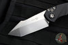 Heretic Knives Pariah OTS Auto Knife- Tanto Edge- MINI- Black Handle- Stonewash Blade H055-2A