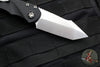 Heretic Knives Pariah OTS Auto Knife- Tanto Edge- MINI- Black Handle- Stonewash Blade H055-2A