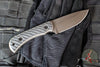 Half Face Blades- Cavner- Textured Black And OD Green Micarta Handle Scales- Midnight Bronze Cerakoted S45VN Blade