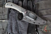 Half Face Blades- Cavner- Textured Black And OD Green Micarta Handle Scales- Midnight Bronze Cerakoted S45VN Blade