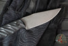 Half Face Blades- Crow Jr- Textured Black G-10 Handle Scale- Armorer Black Cerakote S45VN Blade