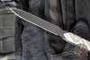 Half Face Blades- OSS Spike- Textured Grey G-10 Handle Scales- Armor Black Cerakoted Spike