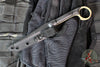 Half Face Blades- Cardiac Ringed Spike- Black G-10 Handle Scales- Arid Multicam Cerakoted Spike