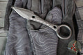 Half Face Blades- Ringstrike Fixed Blade- Rockwork Textured- Black Cerakoted Blade