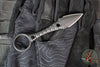 Half Face Blades- Ringstrike Fixed Blade- Rockwork Textured- Black Cerakoted Blade