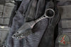 Half Face Blades- Ringstrike Fixed Blade- Rockwork Textured- Black Cerakoted Blade