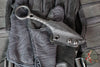 Half Face Blades- Ringstrike Fixed Blade- Rockwork Textured- Black Cerakoted Blade