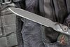 Half Face Blades- OSS Spike- Black G-10 Handle Scales- Armor Black Cerakoted Spike