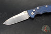 Hinderer Eklipse 3.5" Spearpoint Blade- AUTOMATIC-  Battle Blue Titanium- Stonewash Finish S45VN Blade