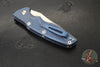 Hinderer Eklipse 3.5" Spearpoint Blade- AUTOMATIC-  Battle Blue Titanium- Stonewash Finish S45VN Blade