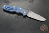 Hinderer Eklipse 3.5" Spearpoint Blade- AUTOMATIC-  Battle Blue Titanium- Working Finish S45VN Blade