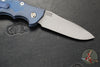 Hinderer Eklipse 3.5" Spearpoint Blade- AUTOMATIC-  Battle Blue Titanium- Working Finish S45VN Blade
