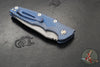 Hinderer Eklipse 3.5" Spearpoint Blade- AUTOMATIC-  Battle Blue Titanium- Working Finish S45VN Blade
