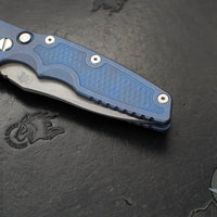 Hinderer Eklipse 3.5" Spearpoint Blade- AUTOMATIC-  Battle Blue Titanium- Working Finish S45VN Blade