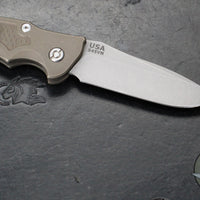 Hinderer Eklipse 3.5" Spearpoint Blade- AUTOMATIC-  Battle Bronze Titanium- Working Finish S45VN Blade