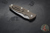 Hinderer Eklipse 3.5" Spearpoint Blade- AUTOMATIC-  Battle Bronze Titanium- Working Finish S45VN Blade