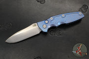 Hinderer Eklipse 3.5" Spearpoint Blade- AUTOMATIC-  Stonewash Blue Titanium- Stonewash Finish S45VN Blade