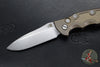 Hinderer Eklipse 3.5" Spearpoint Blade- AUTOMATIC-  Stonewash Bronze Titanium- Stonewash Finish S45VN Blade