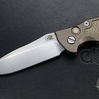 Hinderer Eklipse 3.5" Spearpoint Blade- AUTOMATIC-  Stonewash Bronze Titanium- Stonewash Finish S45VN Blade