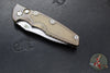 Hinderer Eklipse 3.5" Spearpoint Blade- AUTOMATIC-  Stonewash Bronze Titanium- Stonewash Finish S45VN Blade