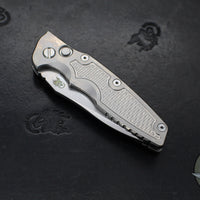 Hinderer Eklipse 3.5" Spearpoint Blade- AUTOMATIC-  Stonewash Titanium- Stonewash Finish S45VN Blade