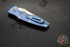 Hinderer Eklipse 3.5"- AUTOMATIC- Spearpoint Blade- Stonewash Blue Finished Titanium- Stonewash Finished S45VN Blade