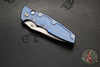 Hinderer Eklipse 3.5"- AUTOMATIC- Spearpoint Blade- Stonewash Blue Finished Titanium- Stonewash Finished S45VN Blade