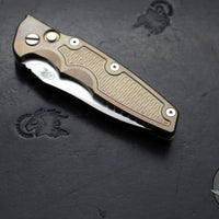 Hinderer Eklipse 3.5"- AUTOMATIC- Spearpoint Blade- Stonewash Bronze Finished Titanium- Stonewash Finished S45VN Blade