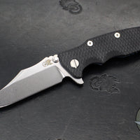 Hinderer Eklipse 3.5"- Bowie Edge- Battle Blue Ti And Various G-10 Handles- Stonewash S45VN Blade