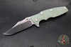 Hinderer Eklipse 3.5"- Bowie Edge- Battle Blue Ti And Various G-10 Handles- Stonewash S45VN Blade