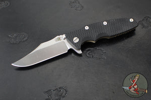 Hinderer Eklipse 3.5"- Bowie Edge- Battle Bronze Ti And Various G-10 Handle- Stonewash S45VN Blade